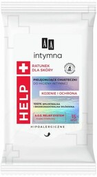 Pielęgnujące Chusteczki do higieny intymnej Help+ AA Intymna