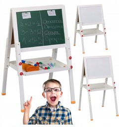 TABLICA NA KREDĘ I SUCHOŚCIERALNA 2w1 magnetyczna kredowa
