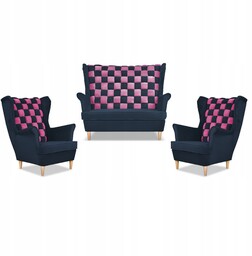 Zestaw uszak CAROL DUO sofa fotele Family Meble