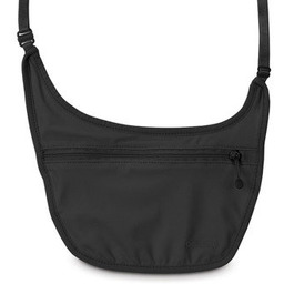 Sekretny damski portfel podróżny, Pacsafe, Coversafe S80 czarny