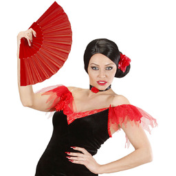 Wachlarz czerwony - 1 szt.