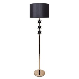 Eurofirany Lampa podłogowa 41x153 Amelia 01 czarna złota