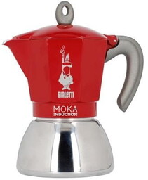 Bialetti kawiarka New Moka Induction 6tz czerwona