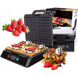 Gofrownica 1500W Powłoka nieprzywierająca 4 Gofry nienagrzewająca obudowa