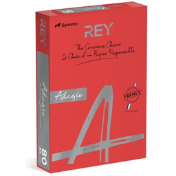Papier kolorowy A4 80g REY ADAGIO 22 czerwony