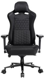 Ultradesk THRONE Gamingowy do 140kg Tkanina Czarny Fotel