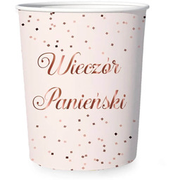 Kubeczki papierowe na Wieczór panieński różowe - 6