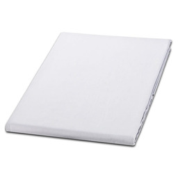 Karo Prześcieradło bawełniane 160x200 białe 01 jednobarwne