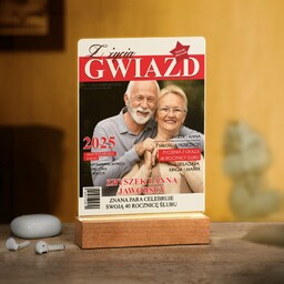 Lampka ramka L z wydrukiem Z Życia Gwiazd
