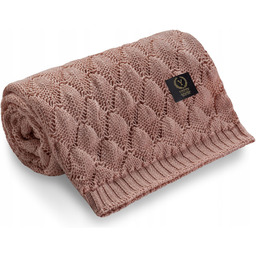 Yosoy Kocyk ażurowy Shells Brudny róż Koc