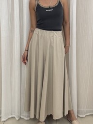 Pakamera Wiskozowe spodnie Beige