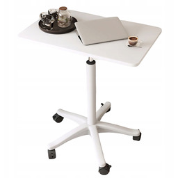 Stolik Do Laptopa Biurko Mobilne Na Kółkach Białe