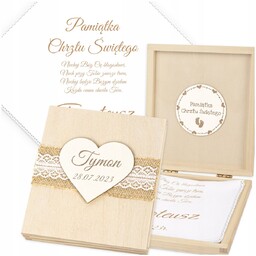 Szatka do Chrztu z Imieniem Biała Szatka