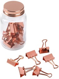 Klipsy COPPER w słoiku, miedź