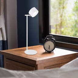 Globo Lampa stołowa LED Jorje, możliwość ściemniania, biały