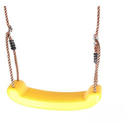 Huśtawka dla dzieci ALTALENA na sznurku plastikowe żółte