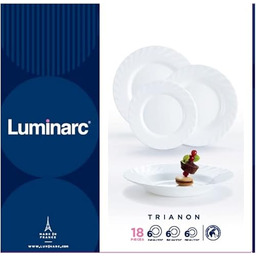 Dajar Zastawa stołowa, biała, 18 części, komplet obiadowy