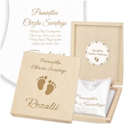 Szatka do Chrztu z Imieniem Biała Szatka