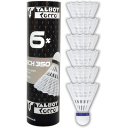 Talbot-Torro Badminton Schuttlecocks Tech 350, 6 sztuk cyna,