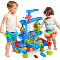 Stolik Wodny 4w1 Piaskownica Wodospad XL 4 Poziomowy