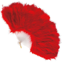 Wachlarz czerwony - 1 szt.