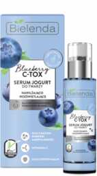Bielenda Blueberry C-TOX Serum Jogurt do twarzy nawilżająco-rozświetlające