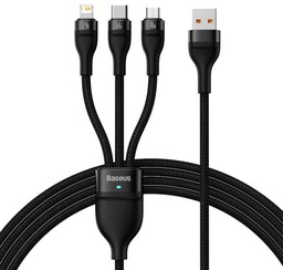 Baseus Kabel USB 3w1 Flash II, USB-C +