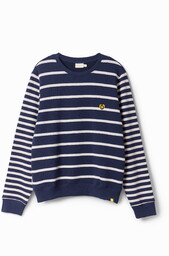Bluza w paski z logo