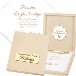 Szatka do Chrztu z Imieniem Biała Szatka