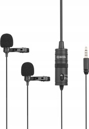 Mikrofon Krawatowy Podwójny Mini Jack 3,5mm Boya BY-M1DM