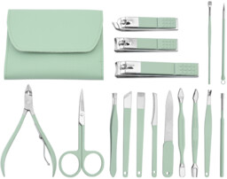 Zestaw manicure, cążki, nożyczki, zestaw do manicure 42069-GREEN