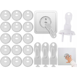 Zabezpieczenie gniazdek kontaktów zatyczki blokada zaślepki 15 szt