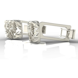 Spinki do mankietów z żółtego i białego złota