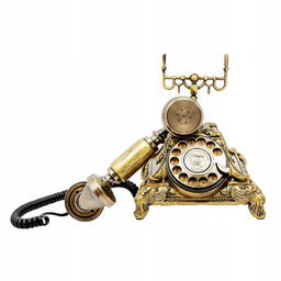 Stacjonarny Kartę Retro Telefon Telefon Z Obrotową Tarczą