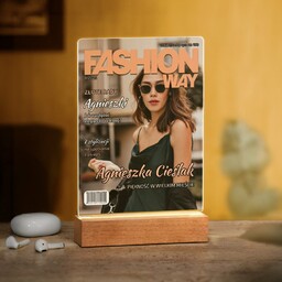 Lampka ramka L z wydrukiem Fashion Way