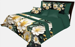 Narzuta z nadrukiem w kwiaty NMR-099 Mariall