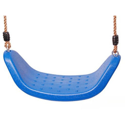 Siedzisko plastikowe niebieskie GIOIA huśtawka na sznurku