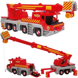 Strażak Sam Jupiter czerwony Żuraw poszukiwawczy i ratowniczy