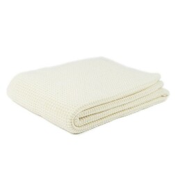 Kampol Koc dziany emma 130x170 naturalny wyroby rehabilitacyjne