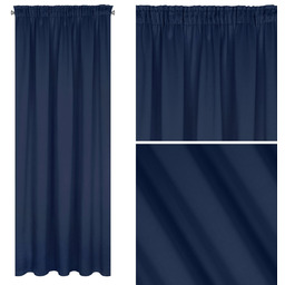 Zasłona Blackout Logan Taśma 140 x 270 Granatowy