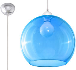 Lampa Wisząca BALL Błękitna - Sollux