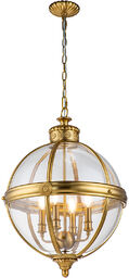 LAMPA WISZĄCA Adams w kształcie kuli, styl hampton,