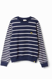 Bluza w paski z logo