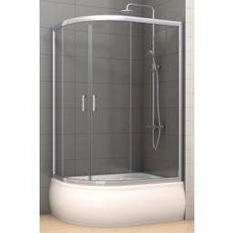 NEW TRENDY Kabina prysznicowa półokrągła VARIA 100x80x165 5