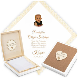 Szatka do Chrztu z Imieniem Biała Szatka