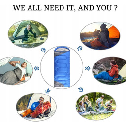 Śpiwór Tuphen lekki i ciepły śpiwór turystyczny 3-4