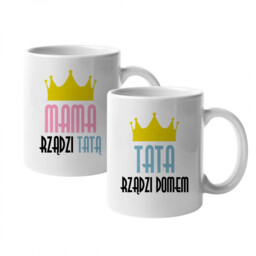 Komplet dla rodziców - Tata rządzi mamą /