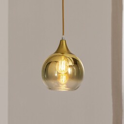 Lampa wisząca szklana Monte Eko-Light, możliwość ściemniania, mosiężny