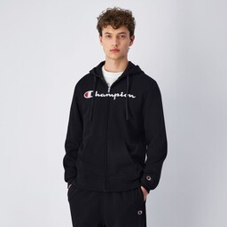 Champion Bluza z kapturem Full Zip Black