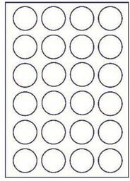 Samoprzylepne etykiety 45 x 45 mm, 24 etykiet,
